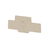 Weidmuller AEP 2T 2.5, End plate, d/beige, 43.1 x 88.25mm